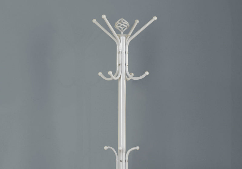 Coat Rack - 70"H / White Metal - I 2006