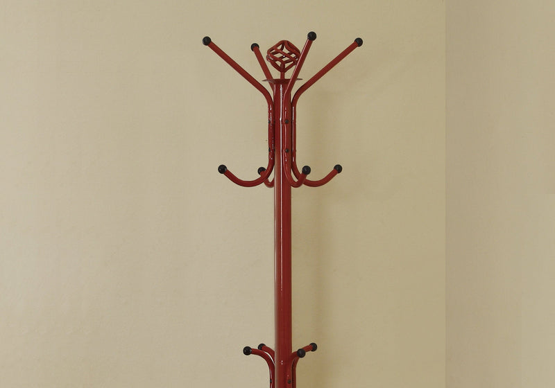 Coat Rack - 70"H / Red Metal - I 2008