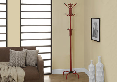 Coat Rack - 70"H / Red Metal - I 2008