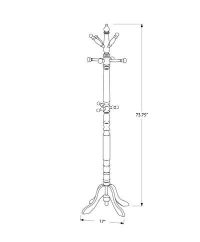 Coat Rack - 73"H / Cherry Wood Traditional Style - I 2011