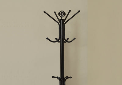 Coat Rack - 70"H / Black Metal - I 2019