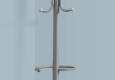 Coat Rack - 68"H / Silver Metal - I 2163