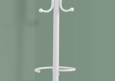 Coat Rack - 68"H / White Metal - I 2164