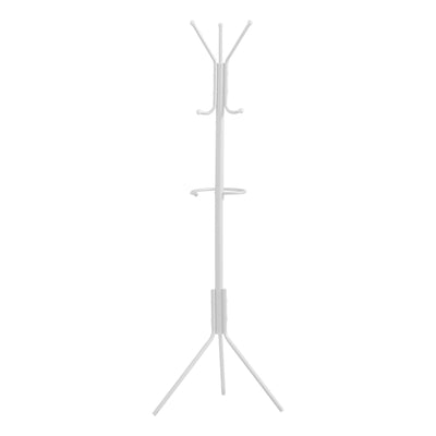 Coat Rack - 68"H / White Metal - I 2164