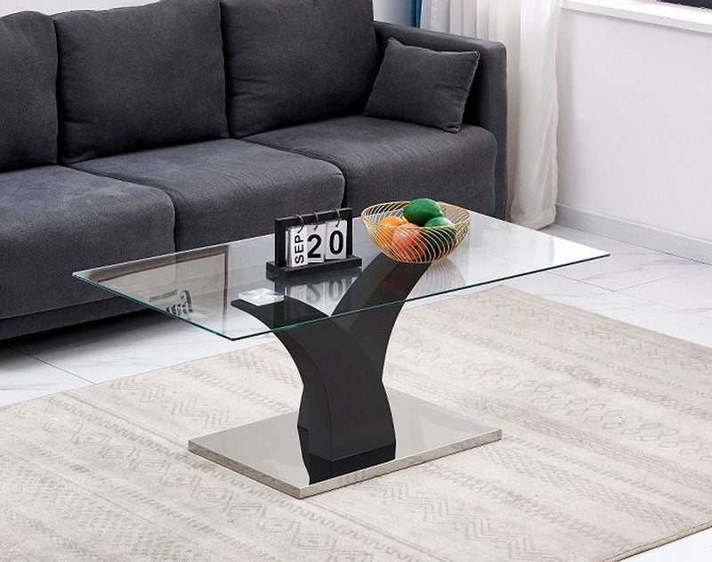 Dual-Cruxed Mono-Chromatic Coffee Table - IF-2674