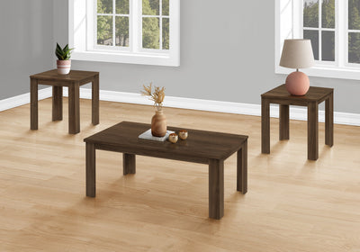 Coffee Table Set - 3Pcs Set / Dark Walnut - I 7862P