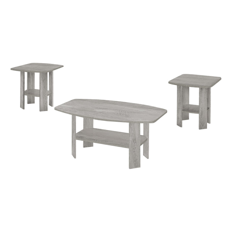 Coffee Table Set - 3Pcs Set / Industrial Grey - I 7870P