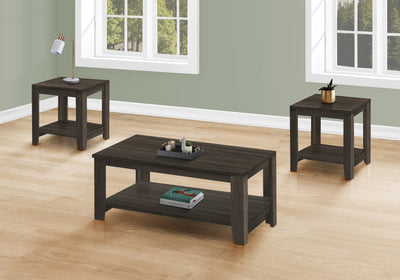 Coffee Table Set - 3Pcs Set / Brown Oak - I 7883P