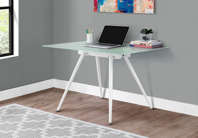 Computer Desk - 28"X 48" / White / 8Mm Tempered Glass - I 1032