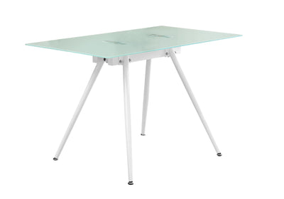 Computer Desk - 28"X 48" / White / 8Mm Tempered Glass - I 1032