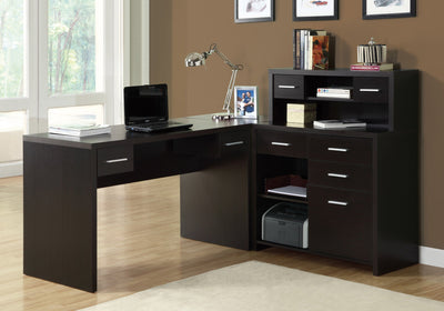 Computer Desk - Cappuccino Left Or Right Facing Corner - I 7018