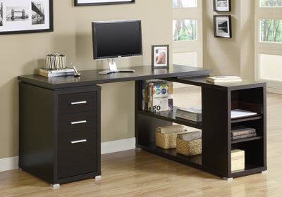 Computer Desk - Cappuccino Left Or Right Facing Corner - I 7019