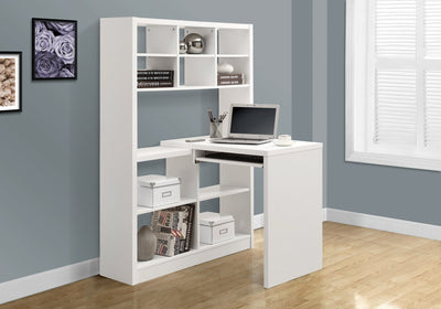 Computer Desk - White Left Or Right Facing Corner - I 7022