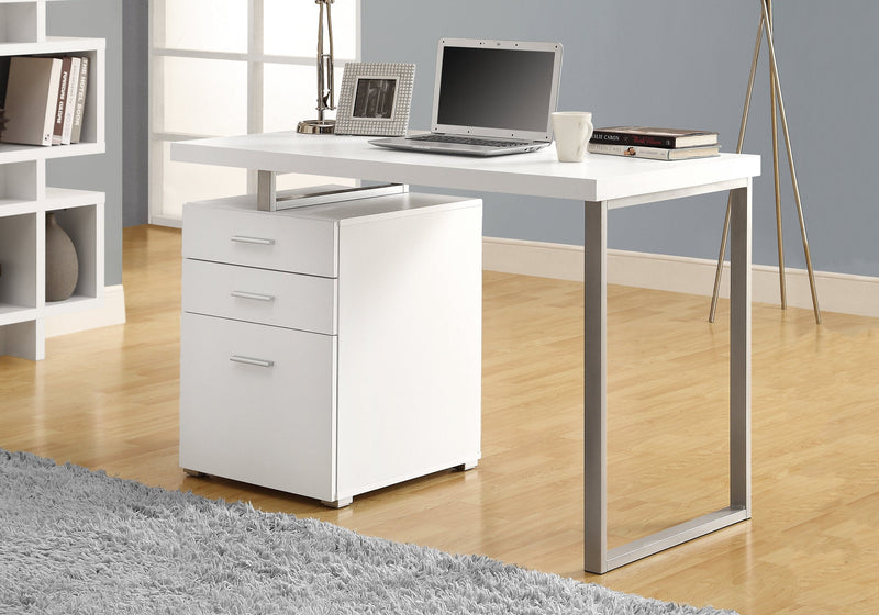 Computer Desk - 48"L / White Left Or Right Facing - I 7027