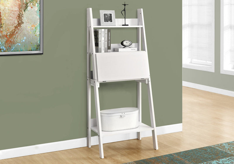 Computer Desk - 61"H / White Ladder Style - I 7040