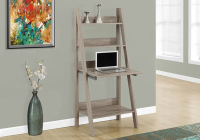 Computer Desk - 61"H / Dark Taupe Ladder Style - I 7042