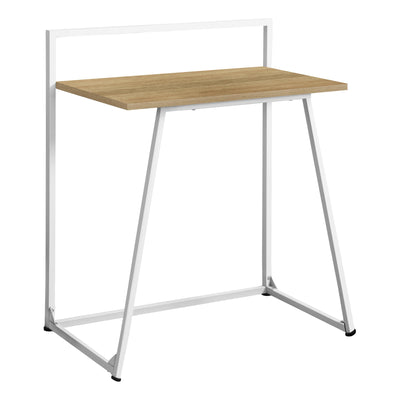 Computer Desk - 30"L / Juvenile Natural / White Metal - I 7119