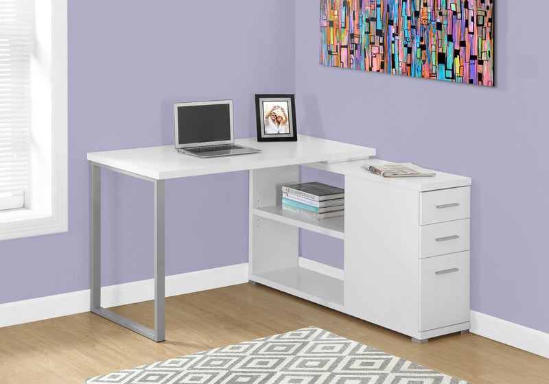 Computer Desk - White Left Or Right Facing Corner - I 7133