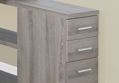 Computer Desk - Dark Taupe Left Or Right Facing Corner - I 7134