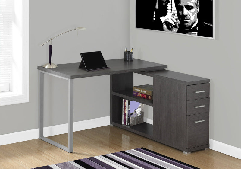 Computer Desk - Grey Left Or Right Facing Corner - I 7135