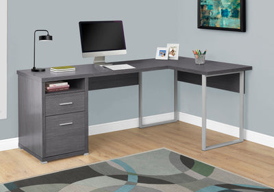 Computer Desk - 80"L / Grey Left Or Right Facing - I 7257