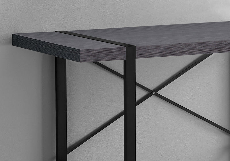 Computer Desk - 48"L / Grey / Black Metal - I 7312