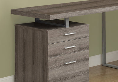 Computer Desk - 48"L / Dark Taupe Left Or Right Facing - I 7326