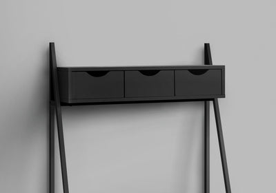 Computer Desk - 32"L / Black / Black Metal - I 7330