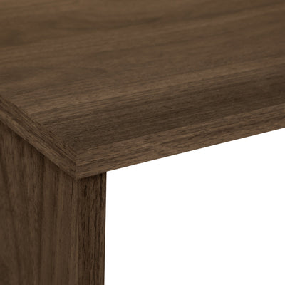 Computer Desk - 46"L / Dark Walnut / Storage Cabinet - I 7348