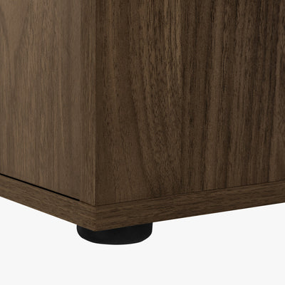 Computer Desk - 46"L / Dark Walnut / Storage Cabinet - I 7348