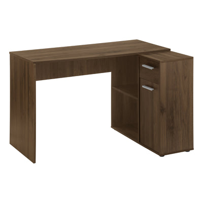 Computer Desk - 46"L / Dark Walnut / Storage Cabinet - I 7348