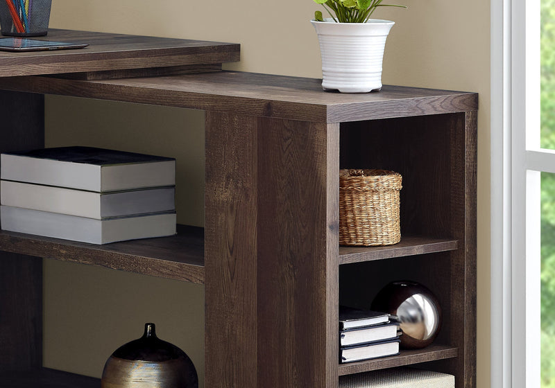 Computer Desk - Brown Reclaimed Wood L/R Facing Corner - I 7420