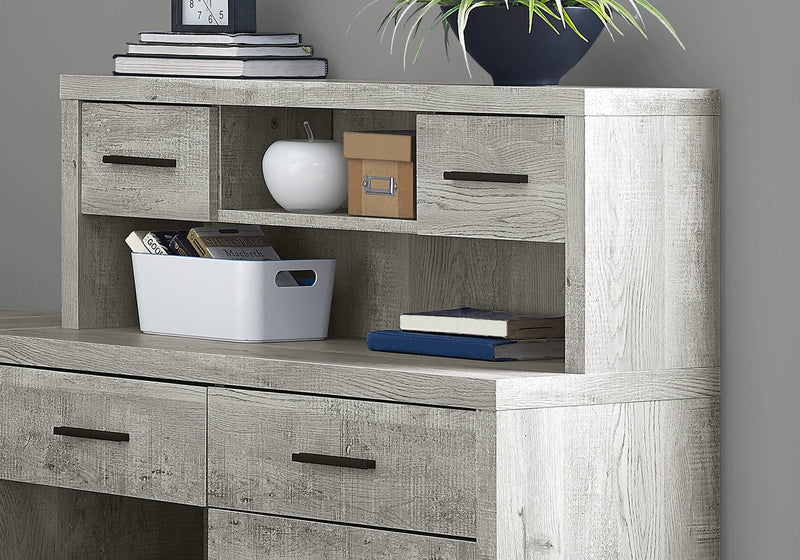 Computer Desk - Grey Reclaimed Wood L/R Facing Corner - I 7428