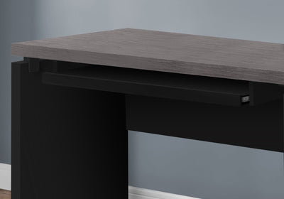 Computer Desk - 48"L / Black / Grey Top - I 7439