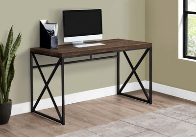 48"L Computer Desk w/ Black Metal Base - I 7450