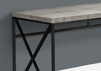 Computer Desk - 48"L / Grey Reclaimed Wood / Black Metal - I 7451