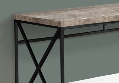 Computer Desk - 48"L / Taupe Reclaimed Wood / Black Metal - I 7452