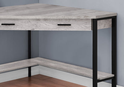 Computer Desk - 42"L / Grey Reclaimed Wood Corner - I 7505