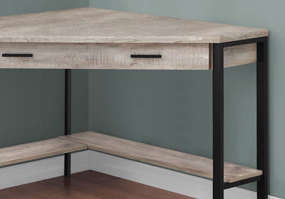 Computer Desk - 42"L / Taupe Reclaimed Wood Corner - I 7506