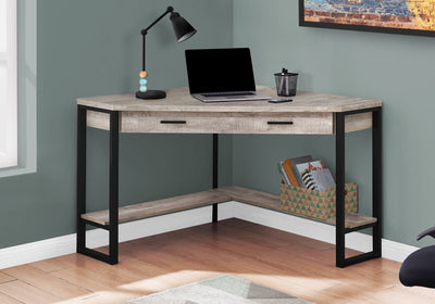 Computer Desk - 42"L / Taupe Reclaimed Wood Corner - I 7506