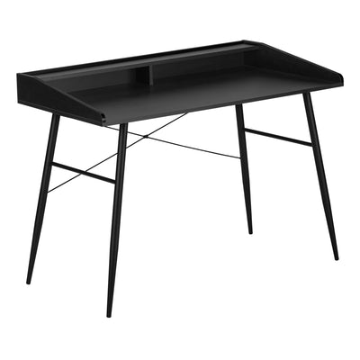 Computer Desk - 48"L / Black / Black Metal - I 7537