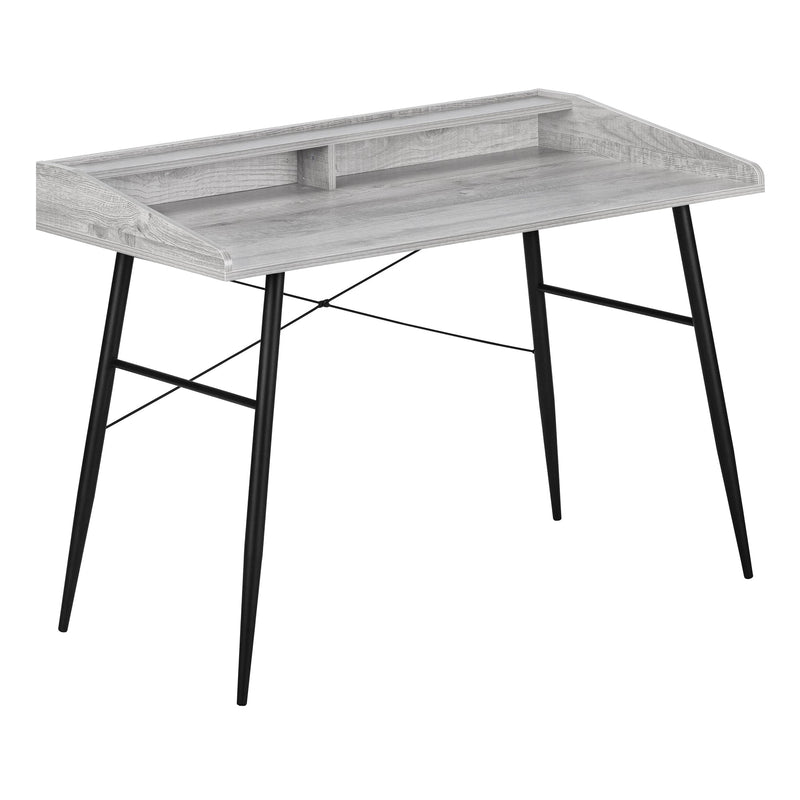 Computer Desk - 48"L / Grey / Black Metal - I 7541