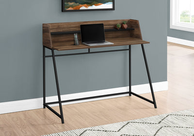 Computer Desk - 48"L / Brown Reclaimed Wood / Black Metal - I 7548