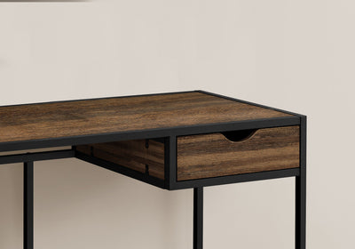 Computer Desk - 42"L / Brown Reclaimed / Black Metal - I 7574