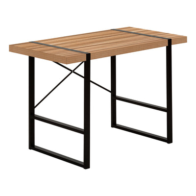 Computer Desk - 48"L / Light Reclaimed Wood / Black Metal - I 7657