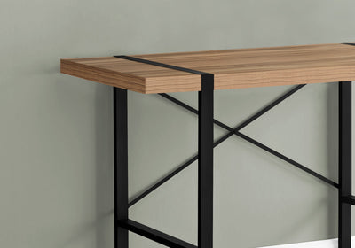 Computer Desk - 48"L / Light Reclaimed Wood / Black Metal - I 7657