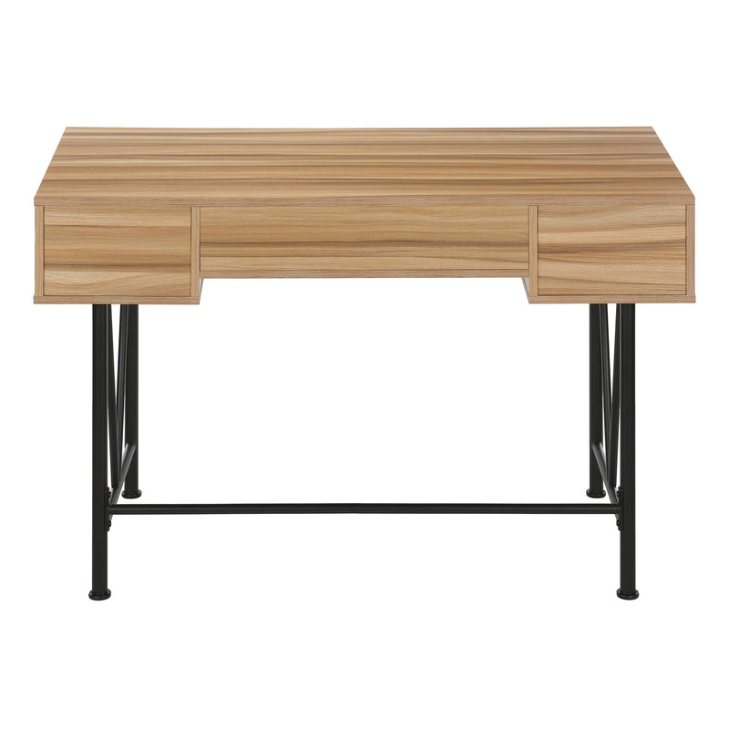 Computer Desk - 48"L / Light Reclaimed Wood / Black Metal - I 7672