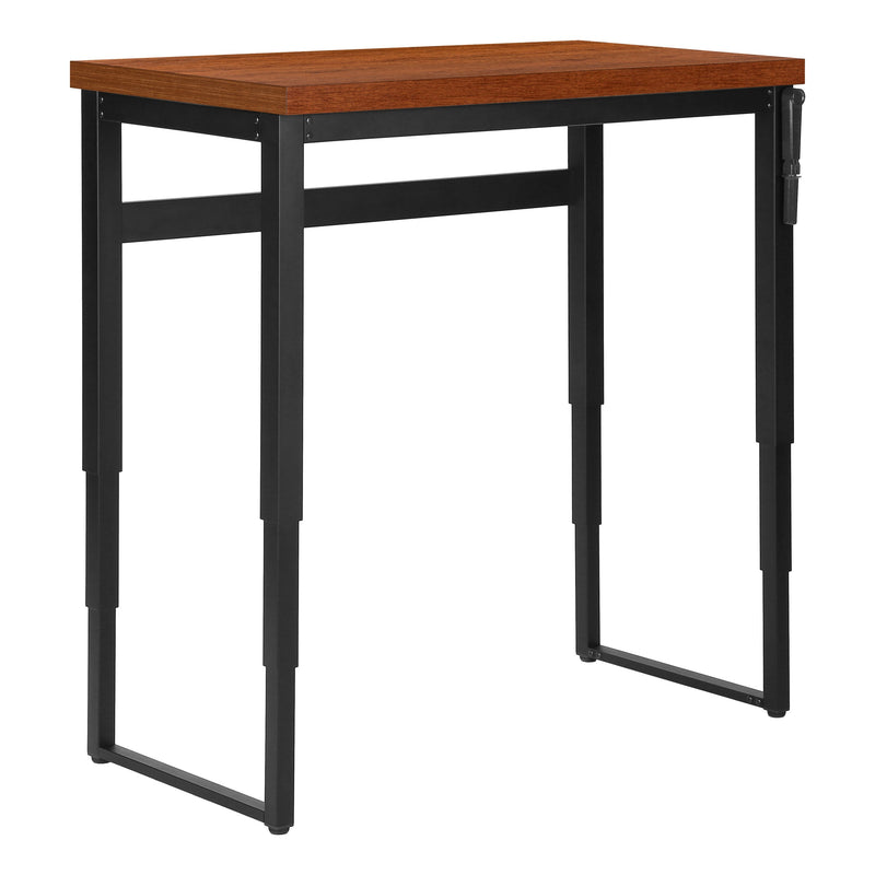 Computer Desk - 48"L / Cherry / Adj.Height/ Black Metal - I 7676