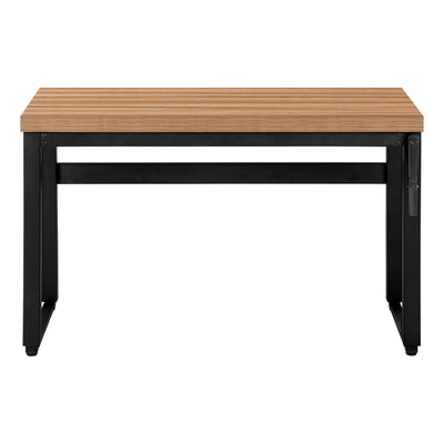 Computer Desk - 48"L / Reclaimed Wood / Adj.Height/ Black - I 7677