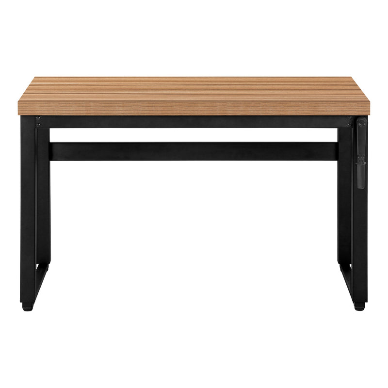 Computer Desk - 48"L / Reclaimed Wood / Adj.Height/ Black - I 7677